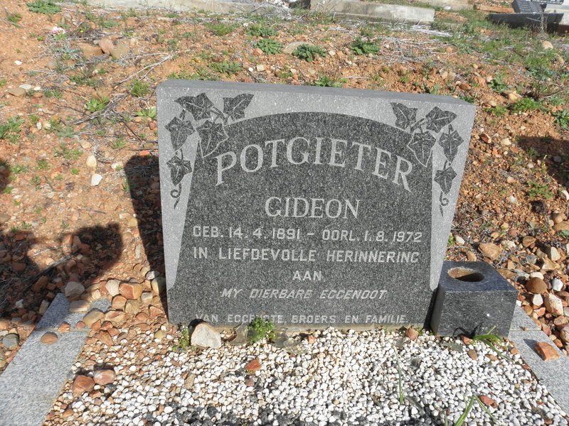 POTGIETER Gideon 1891-1972