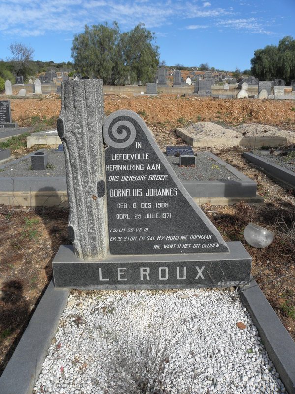 ROUX Cornelius Johannes, le 1908-1971