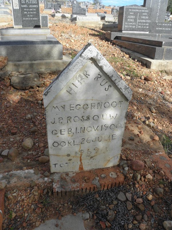 ROSSOUW J.P. 1900-1969