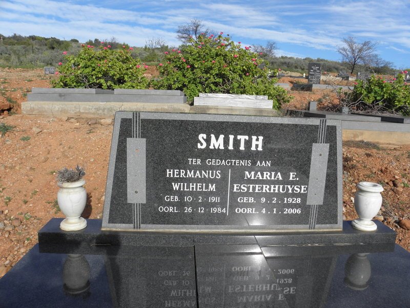 SMITH Hermanus Wilhelm 1911-1984 &amp; Maria E. ESTERHUYSE 1928-2006