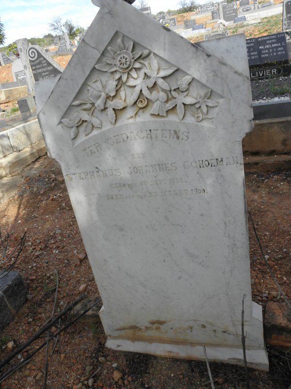 SCHOEMAN Stephanus Johannes 1855-1900