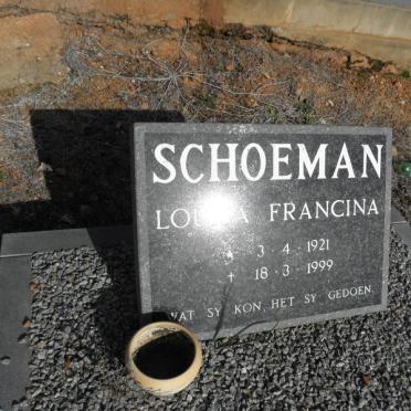 SCHOEMAN Louisa Francina 1921-1999