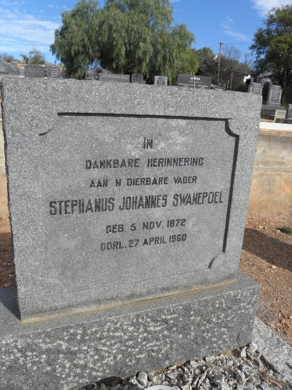 SWANEPOEL Stephanus Johannes 1872-1960