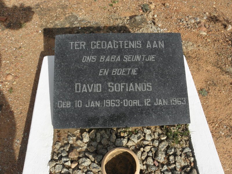 SOFIANOS David 1963-1963