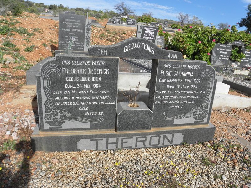 THERON Frederick Diederick 1884-1964 &amp; Elsie Catharina BENN 1887-1964
