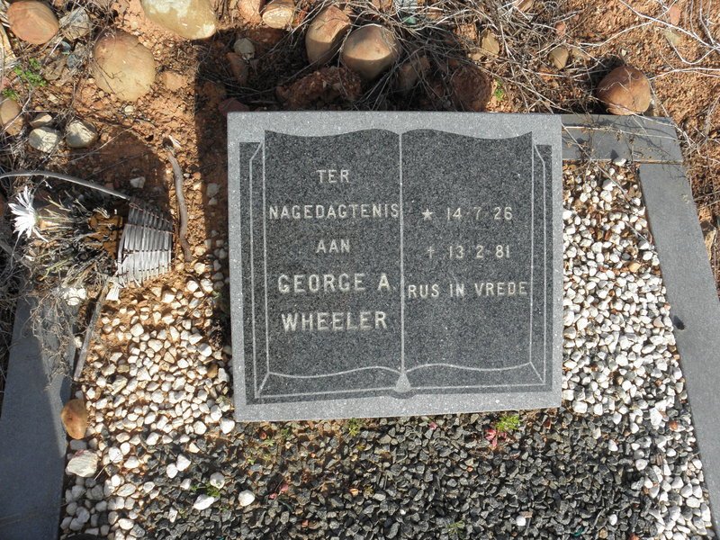 WHEELER George A. 1926-1981