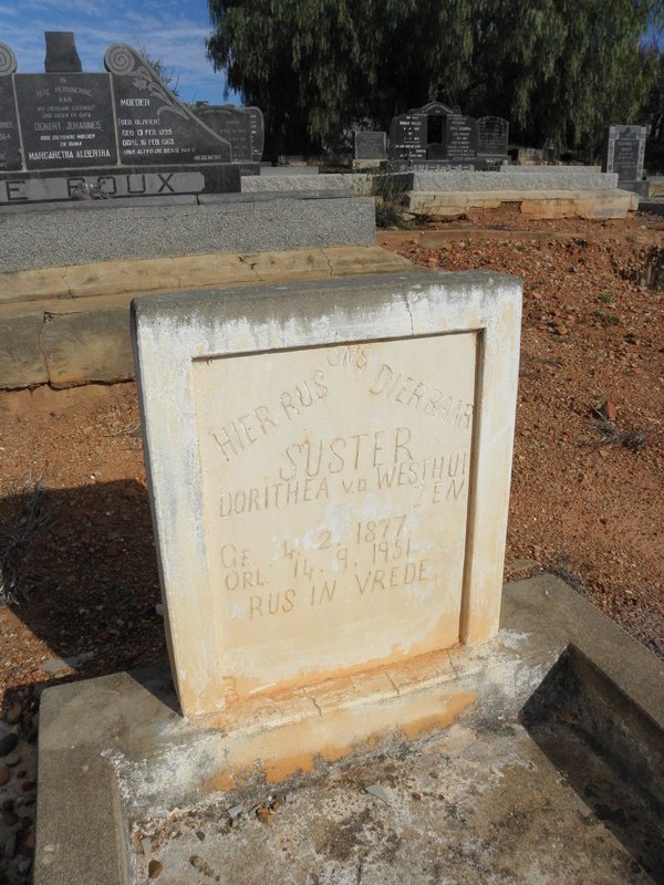WESTHUIZEN Dorithea, v.d. 1877-1951