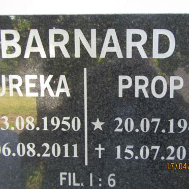 BARNARD Prop 1944-2013 & Eureka 1950-2011