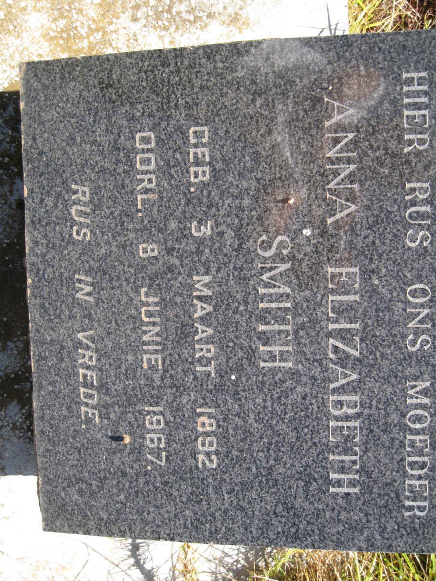 SMITH Anna Elizabeth 1892-1967