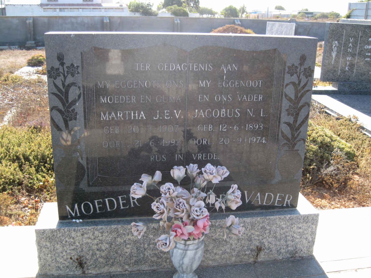 BLEEKER Jacobus N.L. 1893-1974 &amp; Martha J.E.V. 1907-1992