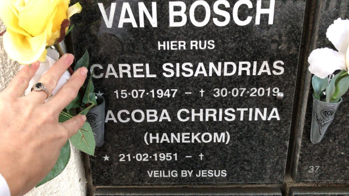BOSCH Carel Sisandrias, van 1947-2019 &amp; Jacoba Christina HANEKOM 1951-