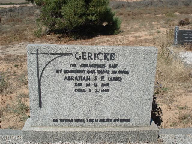 GERICKE Abraham S.P. 1928-1982