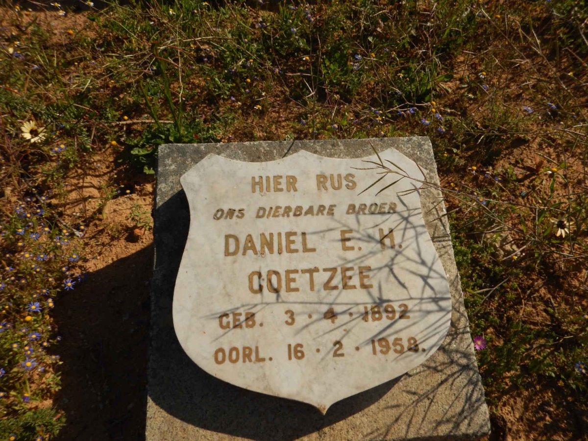 COETZEE Daniel E.H. 1892-1958