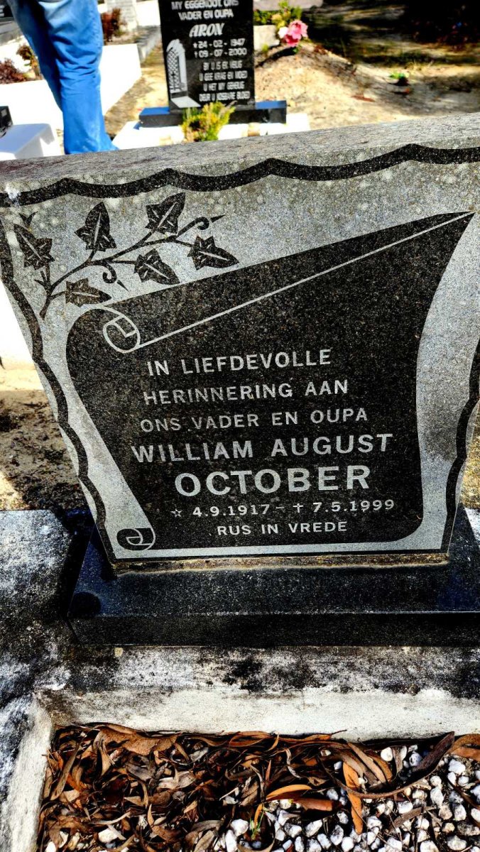 OCTOBER William August 1917-1999