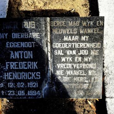 HENDRIKS Anton Frederik 1921-1994