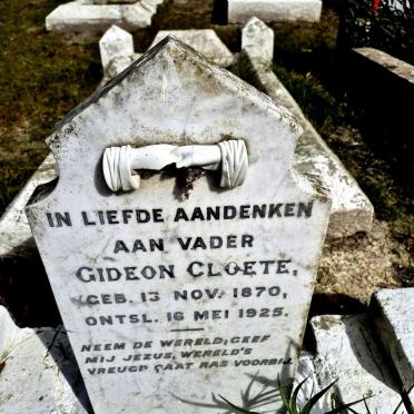 CLOETE Gideon 1870-1925