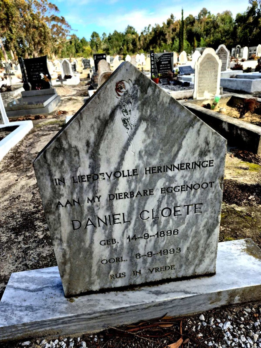 CLOETE Daniel 1896-1993