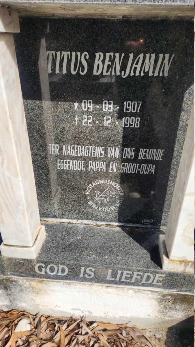 BENJAMIN Titus 1907-1998