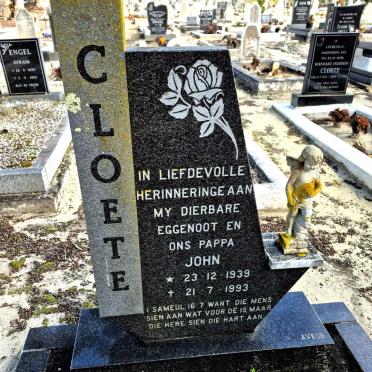 CLOETE John 1939-1993