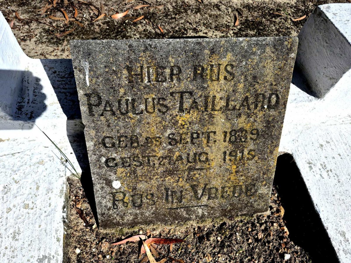 TAILLARD Paulus 1889-1915