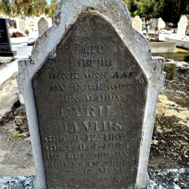 DAVIDS Cyril 1961-1994
