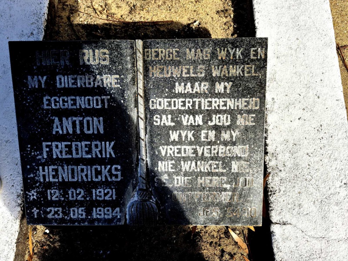 HENDRIKS Anton Frederik 1921-1994
