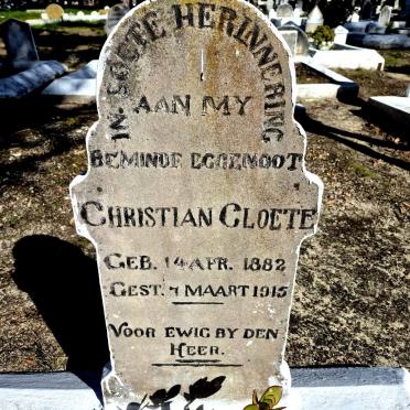 CLOETE Christian 1882-1915