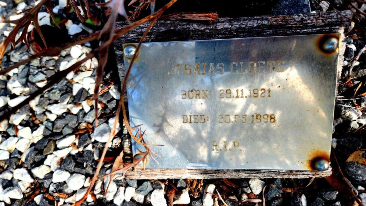 CLOETE Jesaias 1921-1998