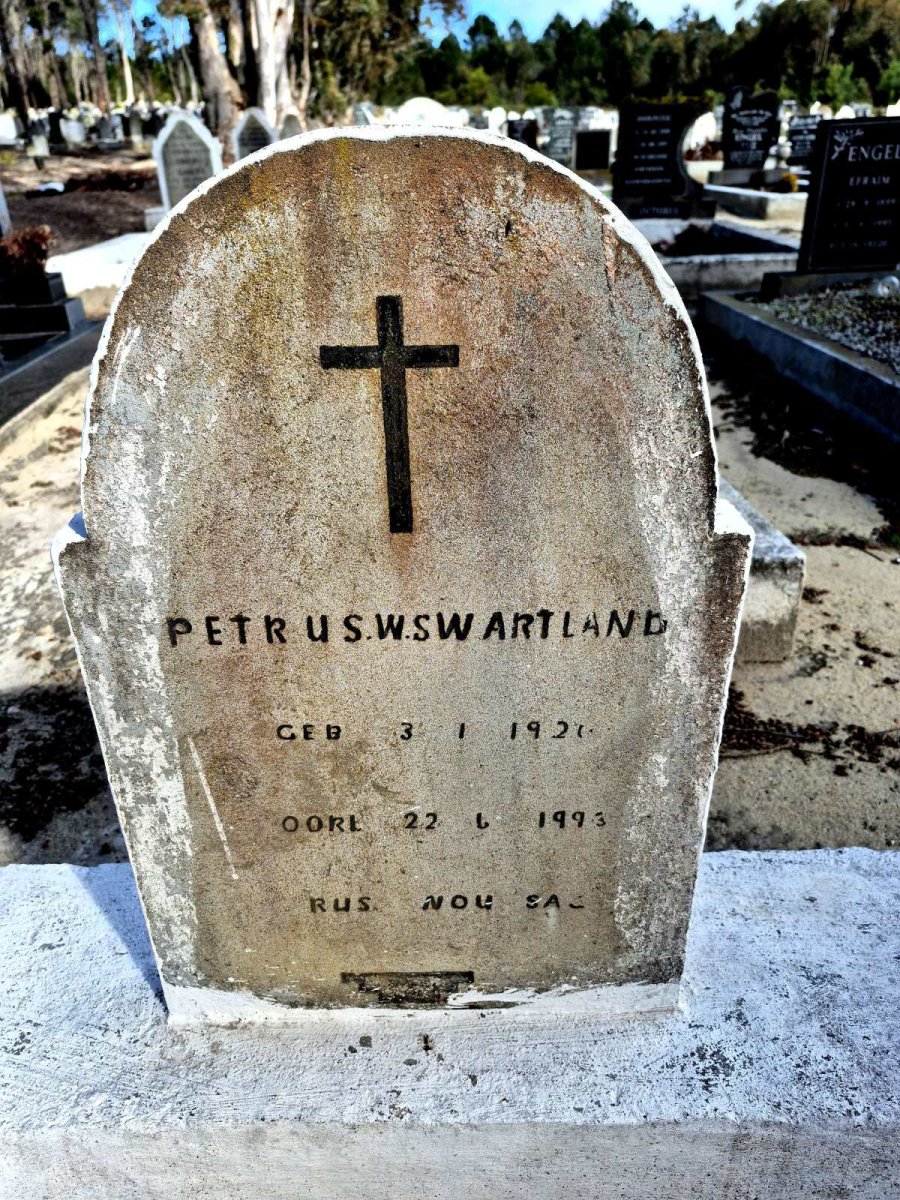 SWARTLAND Petrus 1920-1993
