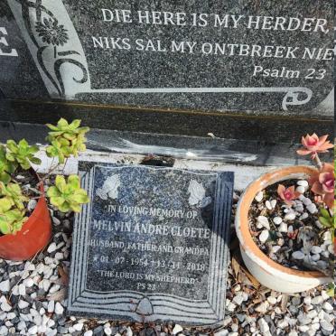 CLOETE Mervyn Andre 1954-2018