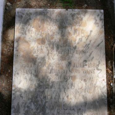 WILL Therese Matilde 1901-1981 :: WILL Gertrud Johanna 1905-1997