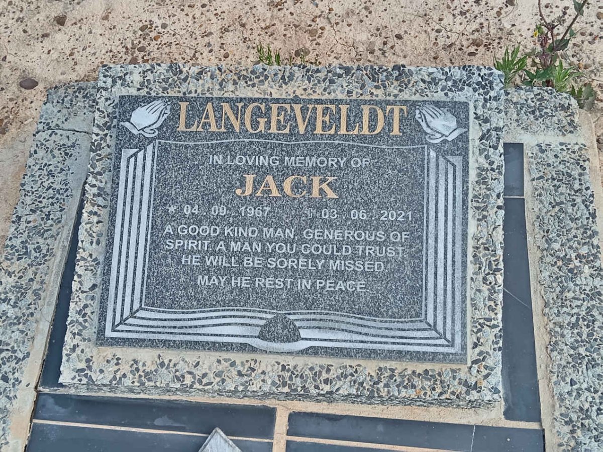 LANGEVELDT Jack 1967-2021