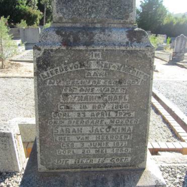 HUGO Wynand Charl 1866-1975 &amp; Sarah Jacomina VAN HEERDEN 1871-1960