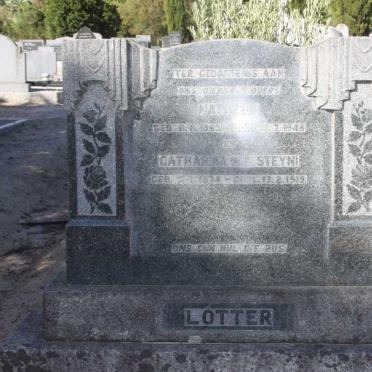 LÖTTER Mattheus 1863-1948 &amp; Catharina STEYN 1874-1919