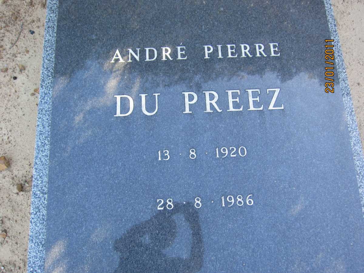 PREEZ André Pierre, du 1920-1986