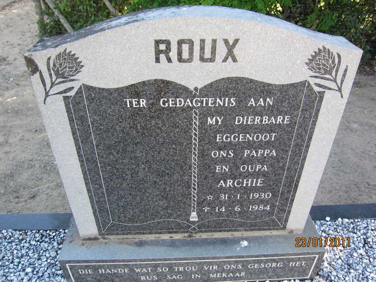 ROUX Archie 1930-1984