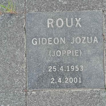 ROUX Gideon Jozua 1953-2001