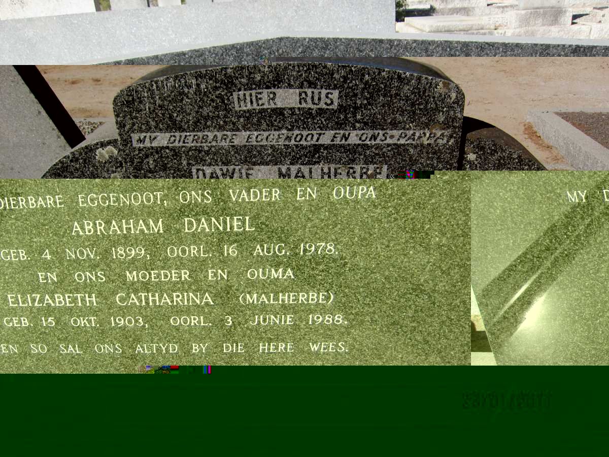 ROUX Abraham Daniel 1899-1978 &amp; Elizabeth Catharina MALHERBE 1903-1988