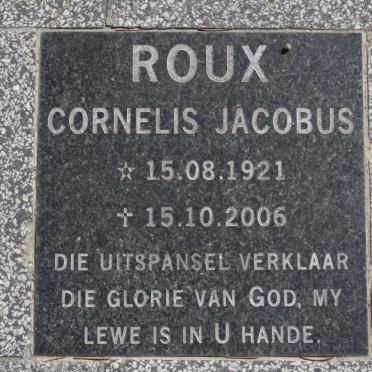 ROUX Cornelis Jacobus 1921-2006