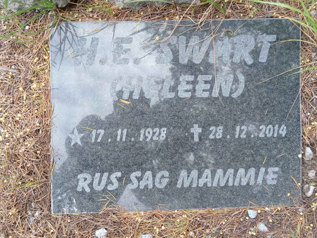SWART H.E. 1928-2014