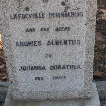 TREURNICH Andries Albertus &amp; Johanna Dorathea FRITZ