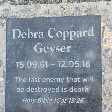 GEYSER Debra Coppard 1961-2018