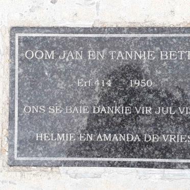 ? Jan &amp; Bettie