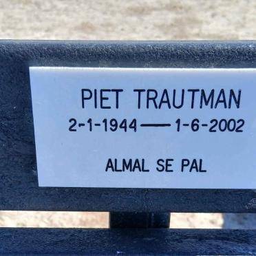 TRAUTMAN Piet 1944-2002