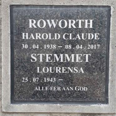 ROWORTH Harold Claude 1938-2017 :: STEMMET Lourensa 1943-