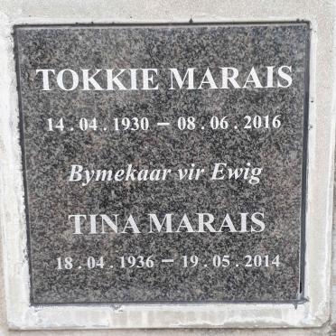 MARAIS Tokkie 1930-2016 &amp; Tina 1936-2014
