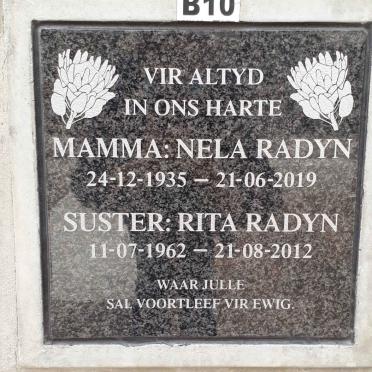 RADYN Nela 1935-2019 :: RADYN Rita 1962-2012