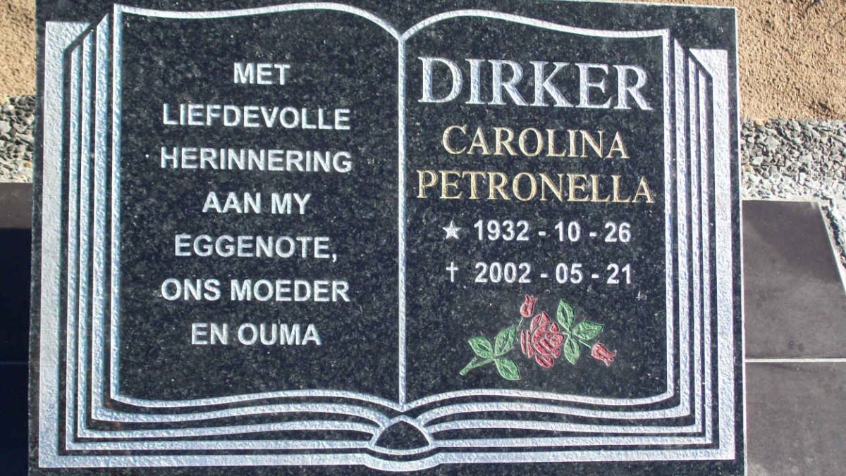 DIRKER Carolina Petronella 1932-2002
