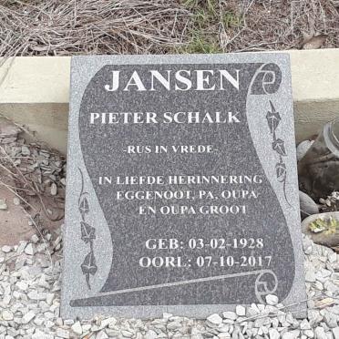 JANSEN Peter Schalk 1928-2017