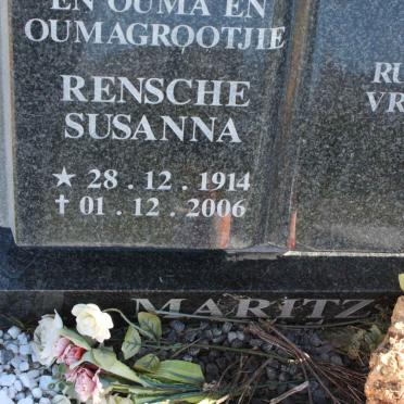 MARITZ Rensche Susanna 1914-2006